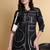 Black color smart maharaja linen fabric designer printed smart girlie co-ord set