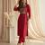 Maroon color smart rayon cotton fabric designer printed smart girlie co-ord set