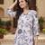 White color cotton fabric designer printed graceful girlie casual kurta set