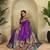 Violet paithani silk blend saree