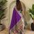 Violet paithani silk blend saree