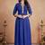 Blue color georgette fabric designer printed graceful girlie casual kurta set