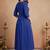 Blue color georgette fabric designer printed graceful girlie casual kurta set