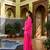 Pink color stylish cotton fabric readymade top bottom coord set dress