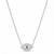 925 Sterling Silver Evil Eye Pendant  Necklace Set ,CZ Protection Pendant Set 