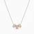 925 Sterling Silver Triple Bead Necklace Pendant Set , Minimalist Jewelry for Women