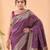 Purple bandhani weaving saree with heavy pallu