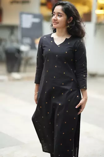 women's art silk woven butta motiff kurta pant with dupatta set
