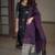 women's art silk woven butta motiff kurta pant with dupatta set