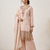 Designer baby pink  festive palazzo suit set with heavy embroidery