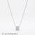 925 Sterling Silver Chevron Pendant Necklace Set, CZ Geometric Necklace Set  