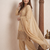 Designer beige  festive palazzo suit set with heavy embroidery