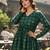Green color delta silk fabric ethnic office wear short kurti