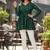 Green color delta silk fabric ethnic office wear short kurti