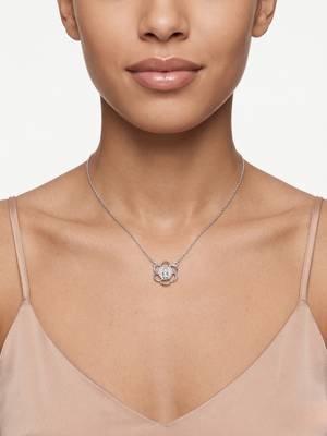 925 Sterling Silver Floral Necklace Pendant Set , Elegant Nature Inspired Jewelry for Women 5