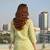 Green color cotton blend fabric ethnic office wear short kurti