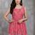 Pink color delta silk fabric ethnic office wear short kurti
