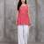 Pink color delta silk fabric ethnic office wear short kurti
