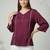 Purple color delta silk fabric ethnic office wear short kurti