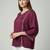 Purple color delta silk fabric ethnic office wear short kurti