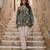 Green color cotton fabric beautiful rich formal looks short kurti for office girls