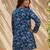 Blue color rayon fabric beautiful rich formal looks short kurti for office girls