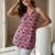 Pink color rayon fabric beautiful rich formal looks short kurti for office girls