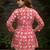 Red color beautiful sophisticated graceful formal short kurta for girls