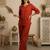 Red color beautiful sophisticated graceful formal short kurta for girls