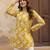 Mustard color beautiful sophisticated graceful formal short kurta for girls