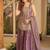 Lavender fendy silk embroidered sharara suit set