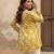 Mustard color beautiful sophisticated graceful formal short kurta for girls