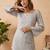 Grey color beautiful sophisticated graceful formal short kurta for girls