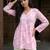 Pink color beautiful sophisticated graceful formal short kurta for girls
