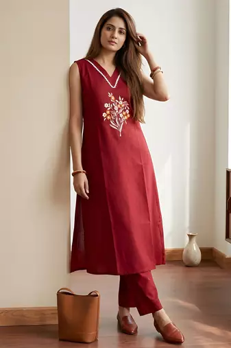 Black color beautiful sophisticated graceful formal short kurta for girls