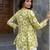 Green color beautiful sophisticated graceful formal short kurta for girls