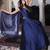 Blue Color Stylish Rangoli Silk Fabric Thread Embroidery Work Lehenga Set