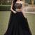 Black Color Stylish Rangoli Silk Fabric Thread Embroidery Work Lehenga Set