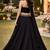 Black Color Stylish Rangoli Silk Fabric Thread Embroidery Work Lehenga Set