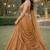 Beige Color Stylish Rangoli Silk Fabric Thread Embroidery Work Lehenga Set