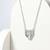 925 Sterling Silver Double Heart Pendant  Necklace Set , Romantic Jewelry Gift for Women