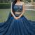 Rama Color Stylish Rangoli Silk Fabric Thread Embroidery Work Lehenga Set