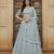 Sky Blue Color Net Girlie Partywear Lehenga Choli For Girls
