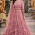 Pink Color Net Girlie Partywear Lehenga Choli For Girls