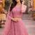 Pink Color Net Girlie Partywear Lehenga Choli For Girls