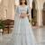 Sky Blue Color Net Girlie Partywear Lehenga Choli For Girls