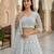 Sky Blue Color Net Girlie Partywear Lehenga Choli For Girls