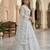 Sky Blue Color Net Girlie Partywear Lehenga Choli For Girls