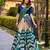 Blue Color Smart And Girlie Tussar Silk Lehenga Choli For Festive Looks