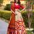 Red Color Smart And Girlie Tussar Silk Lehenga Choli For Festive Looks